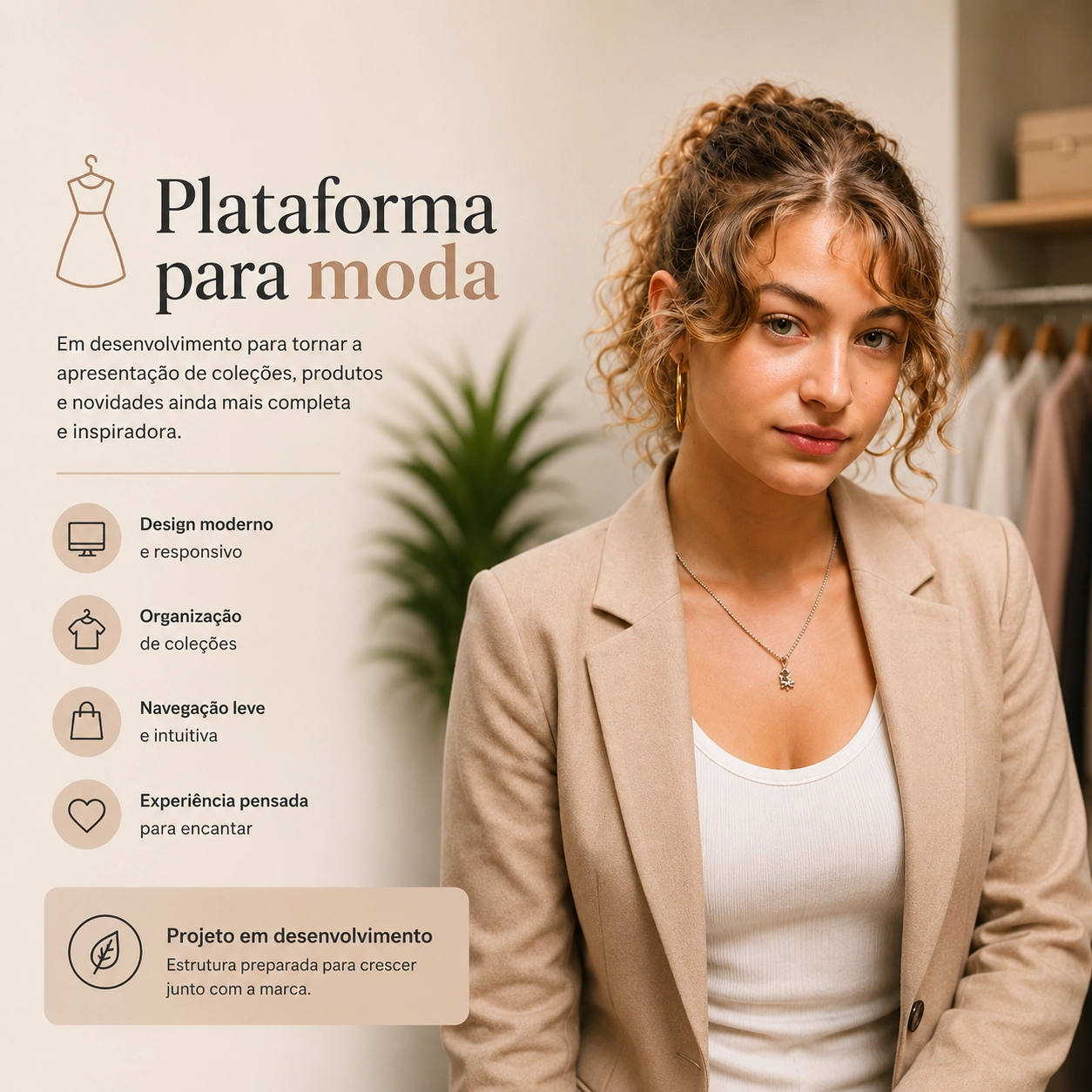 Plataforma digital para marca de moda feminina